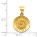 14K Yellow Gold Polished & Satin Finish Our Lady of Sorrows Medal Pendant 15mm width - (B11-369) 14K Yellow Gold Polished & Satin Finish Our Lady of Sorrows Medal Pendant 15mm width - (B11-369)