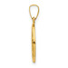 14K Yellow Gold Polished & Satin Finish St. Raphael Medal Pendant 16mm width - (B11-386) 14K Yellow Gold Polished & Satin Finish St. Raphael Medal Pendant 16mm width - (B11-386)