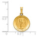 14K Yellow Gold Polished & Satin Finish St. Raphael Medal Pendant 16mm width - (B11-386) 14K Yellow Gold Polished & Satin Finish St. Raphael Medal Pendant 16mm width - (B11-386)