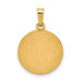 14K Yellow Gold Polished & Satin Finish St. Raphael Medal Pendant 16mm width - (B11-386) 14K Yellow Gold Polished & Satin Finish St. Raphael Medal Pendant 16mm width - (B11-386)
