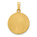 14K Yellow Gold Polished & Satin Finish St. Mark Medal Pendant 15mm width - (B11-411) 14K Yellow Gold Polished & Satin Finish St. Mark Medal Pendant 15mm width - (B11-411)