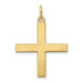 14K Yellow Gold Laser Designed Cross Pendant 26mm length - (B11-472) 14K Yellow Gold Laser Designed Cross Pendant 26mm length - (B11-472)