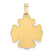 14K Yellow Gold Polished & Satin Finish St. Florian Badge Medal Pendant 17mm width - (B11-482) 14K Yellow Gold Polished & Satin Finish St. Florian Badge Medal Pendant 17mm width - (B11-482)