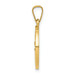 14K Yellow Gold Polished & Satin Finish Saint Christopher Medal Pendant 15mm width - (B11-485) 14K Yellow Gold Polished & Satin Finish Saint Christopher Medal Pendant 15mm width - (B11-485)