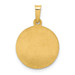 14K Yellow Gold Polished & Satin Finish Sacred Heart of Jesus Medal Pendant 15mm width - (B11-504) 14K Yellow Gold Polished & Satin Finish Sacred Heart of Jesus Medal Pendant 15mm width - (B11-504)
