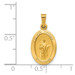 14K Yellow Gold Polished & Satin Finish St. Jude Thaddeus Medal Pendant 11mm width - (B11-594) 14K Yellow Gold Polished & Satin Finish St. Jude Thaddeus Medal Pendant 11mm width - (B11-594)