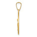14K Yellow Gold Polished & Satin Finish St. Anne Medal Pendant 15mm width - (B11-599) 14K Yellow Gold Polished & Satin Finish St. Anne Medal Pendant 15mm width - (B11-599)