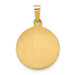 14K Yellow Gold Polished & Satin Finish St. Anne Medal Pendant 15mm width - (B11-599) 14K Yellow Gold Polished & Satin Finish St. Anne Medal Pendant 15mm width - (B11-599)