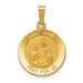 14K Yellow Gold Polished & Satin Finish St. Anne Medal Pendant 15mm width - (B11-599) 14K Yellow Gold Polished & Satin Finish St. Anne Medal Pendant 15mm width - (B11-599)