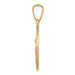 14K Yellow Gold Polished & Satin Finish St. Anne Medal Pendant 15mm width - (B11-599) 14K Yellow Gold Polished & Satin Finish St. Anne Medal Pendant 15mm width - (B11-599)