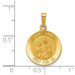 14K Yellow Gold Polished & Satin Finish St. Anne Medal Pendant 15mm width - (B11-599) 14K Yellow Gold Polished & Satin Finish St. Anne Medal Pendant 15mm width - (B11-599)