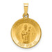 14K Yellow Gold Polished & Satin Finish St. Patrick Medal Pendant 15mm width - (B11-609) 14K Yellow Gold Polished & Satin Finish St. Patrick Medal Pendant 15mm width - (B11-609)