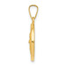 14K Yellow Gold Polished & Satin Finish St. Patrick Medal Pendant 15mm width - (B11-609) 14K Yellow Gold Polished & Satin Finish St. Patrick Medal Pendant 15mm width - (B11-609)