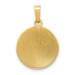 14K Yellow Gold Polished & Satin Finish St. Patrick Medal Pendant 15mm width - (B11-609) 14K Yellow Gold Polished & Satin Finish St. Patrick Medal Pendant 15mm width - (B11-609)