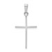 14K White Gold Cross Charm 30mm length - (B11-623) 14K White Gold Cross Charm 30mm length - (B11-623)