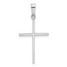 14K White Gold Cross Charm 30mm length - (B11-623) 14K White Gold Cross Charm 30mm length - (B11-623)