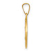 14K Yellow Gold Polished & Satin Finish St. Theresa Medal Pendant 15mm width - (B11-644) 14K Yellow Gold Polished & Satin Finish St. Theresa Medal Pendant 15mm width - (B11-644)