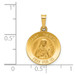 14K Yellow Gold Polished & Satin Finish St. Theresa Medal Pendant 15mm width - (B11-644) 14K Yellow Gold Polished & Satin Finish St. Theresa Medal Pendant 15mm width - (B11-644)