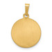 14K Yellow Gold Polished & Satin Finish St. Theresa Medal Pendant 15mm width - (B11-644) 14K Yellow Gold Polished & Satin Finish St. Theresa Medal Pendant 15mm width - (B11-644)