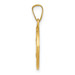 14K Yellow Gold Polished & Satin Finish St. Theresa Medal Pendant 15mm width - (B11-644) 14K Yellow Gold Polished & Satin Finish St. Theresa Medal Pendant 15mm width - (B11-644)