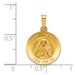 14K Yellow Gold Polished & Satin Finish St. Theresa Medal Pendant 15mm width - (B11-644) 14K Yellow Gold Polished & Satin Finish St. Theresa Medal Pendant 15mm width - (B11-644)