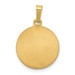 14K Yellow Gold Polished & Satin Finish St. Theresa Medal Pendant 15mm width - (B11-644) 14K Yellow Gold Polished & Satin Finish St. Theresa Medal Pendant 15mm width - (B11-644)
