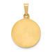 14K Yellow Gold Polished & Satin Finish St. Peregrine Medal Pendant 15mm width - (B14-253) 14K Yellow Gold Polished & Satin Finish St. Peregrine Medal Pendant 15mm width - (B14-253)