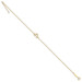 14K Yellow Gold Textured and Polished Moon Anklet - Length 10'' inches - (C64-140) 14K Yellow Gold Textured and Polished Moon Anklet - Length 10'' inches - (C64-140)