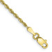 10K Yellow Gold 1.84mm Diamond-cut Quadruple Rope Chain Anklet - length: 10'' inches - (C64-202) 10K Yellow Gold 1.84mm Diamond-cut Quadruple Rope Chain Anklet - length: 10'' inches - (C64-202)