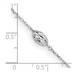 14K White Gold Puffed Rice Bead Anklet - Length 9'' inches - (C64-237) 14K White Gold Puffed Rice Bead Anklet - Length 9'' inches - (C64-237)