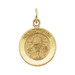 14K Yellow Gold 12mm Round Holy Communion Medal - (B15-661) 14K Yellow Gold 12mm Round Holy Communion Medal - (B15-661)