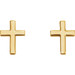 14K Yellow Gold Cross Earrings - (B44-851) 14K Yellow Gold Cross Earrings - (B44-851)
