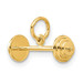 14K Yellow Gold Barbell Charm - (A82-593) 14K Yellow Gold Barbell Charm - (A82-593)