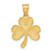 14K Yellow Gold Shamrock Charm - (A82-934)