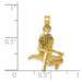 14K Yellow Gold Adirondack Beach Chair Pendant - (A83-229) 14K Yellow Gold Adirondack Beach Chair Pendant - (A83-229)