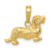 14K Yellow Gold Long-Haired Dachshund Dog Pendant - (A83-269) 14K Yellow Gold Long-Haired Dachshund Dog Pendant - (A83-269)