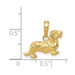 14K Yellow Gold Long-Haired Dachshund Dog Pendant - (A83-269) 14K Yellow Gold Long-Haired Dachshund Dog Pendant - (A83-269)