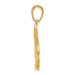 14K Yellow Gold Polished Running Shoe Pendant - (A83-348) 14K Yellow Gold Polished Running Shoe Pendant - (A83-348)