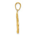 14K Yellow Gold Polished Running Shoe Pendant - (A83-348) 14K Yellow Gold Polished Running Shoe Pendant - (A83-348)