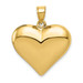 14K Yellow Gold Puffed Heart Pendant 25mm length - (A83-374) 14K Yellow Gold Puffed Heart Pendant 25mm length - (A83-374)