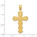 14K Yellow Gold Passion Cross Pendant 36mm length - (A83-890)