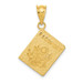 14K Yellow Gold Passport Charm - (A84-239) 14K Yellow Gold Passport Charm - (A84-239)