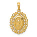 14K Yellow Gold Oval Miraculous Medal Pendant - (A84-546) 14K Yellow Gold Oval Miraculous Medal Pendant - (A84-546)
