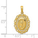 14K Yellow Gold Oval Miraculous Medal Pendant - (A84-546) 14K Yellow Gold Oval Miraculous Medal Pendant - (A84-546)