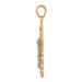 14K Tri-Color Gold Diamond-cut Crucifix Pendant - (A84-548) 14K Tri-Color Gold Diamond-cut Crucifix Pendant - (A84-548)