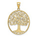 14K Yellow Gold & Rhodium Filigree Tree of Life Pendant - (A85-618) 14K Yellow Gold & Rhodium Filigree Tree of Life Pendant - (A85-618)