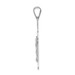 Crucifix Pendant with Textured Ray Pattern Cross and Budded Ends - 14K White Gold - (A86-110) Crucifix Pendant with Textured Ray Pattern Cross and Budded Ends - 14K White Gold - (A86-110)