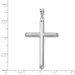 14k White Gold Polished Tube Cross Pendant - (A86-261) 14k White Gold Polished Tube Cross Pendant - (A86-261)