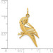 14K Yellow Gold Yellow Gold Parrot Charm - (A87-257)