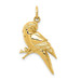14K Yellow Gold Yellow Gold Parrot Charm - (A87-257)